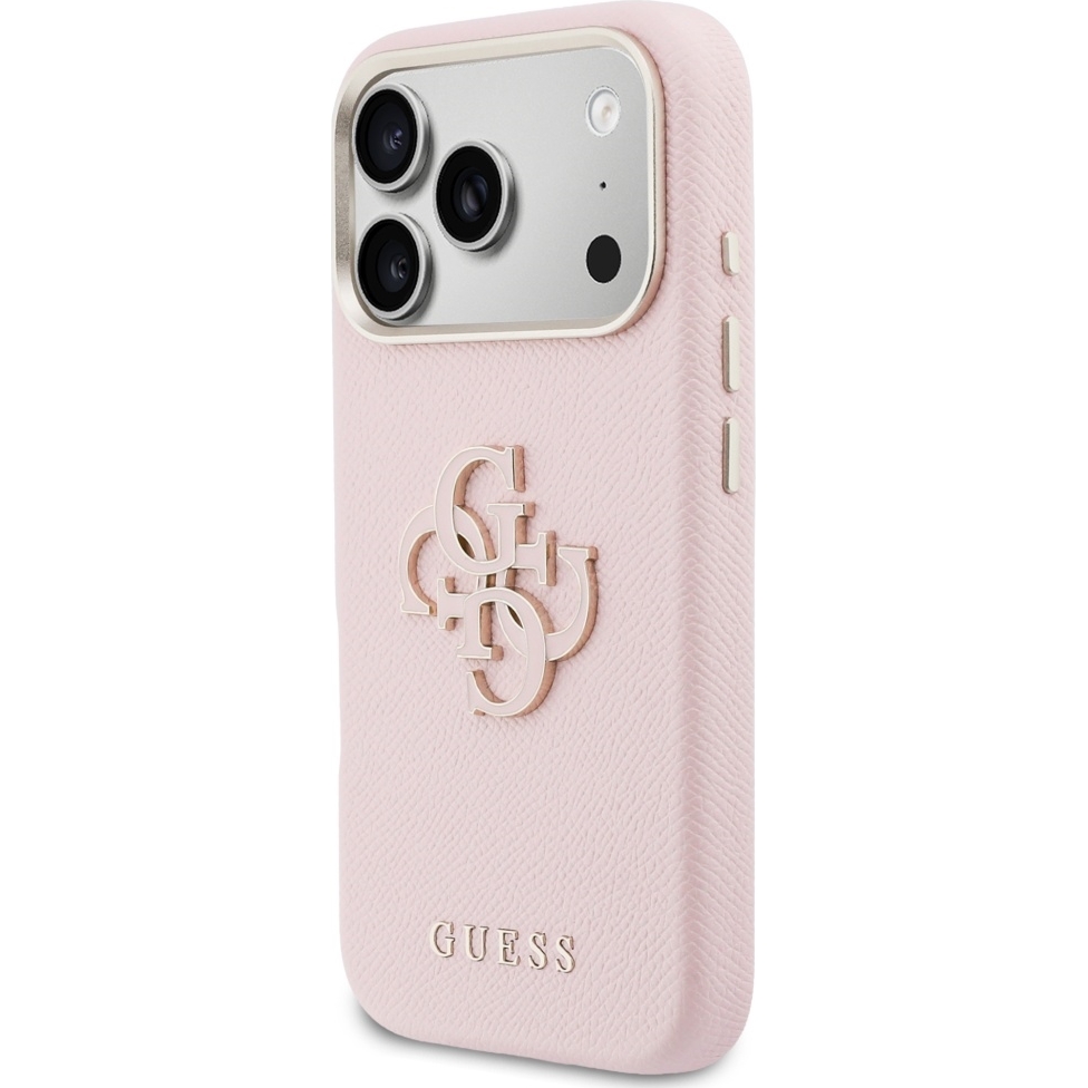 Etui Guess FW Resin Logo do iPhone 17 Pro Max, różowe